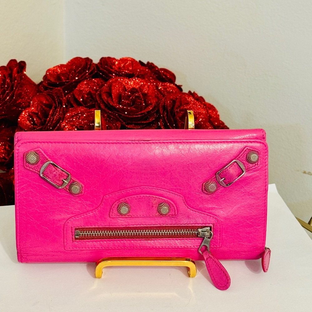 Balenciaga Hot Pink Wallet